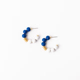 Kelly Earrings | Blue & White