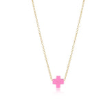 16" necklace gold - signature cross