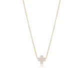 16" necklace gold - signature cross