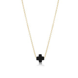 16" necklace gold - signature cross