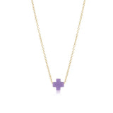 16" necklace gold - signature cross