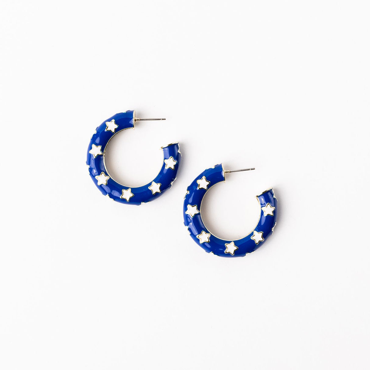 Justine Earrings | Blue & White