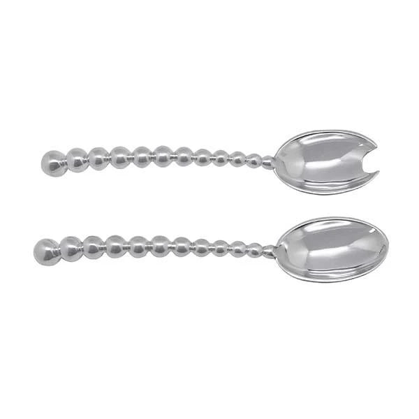 Pearled Large Salad Servers