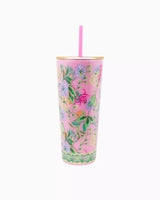 Tumbler with Straw- Lilly Pulitzer