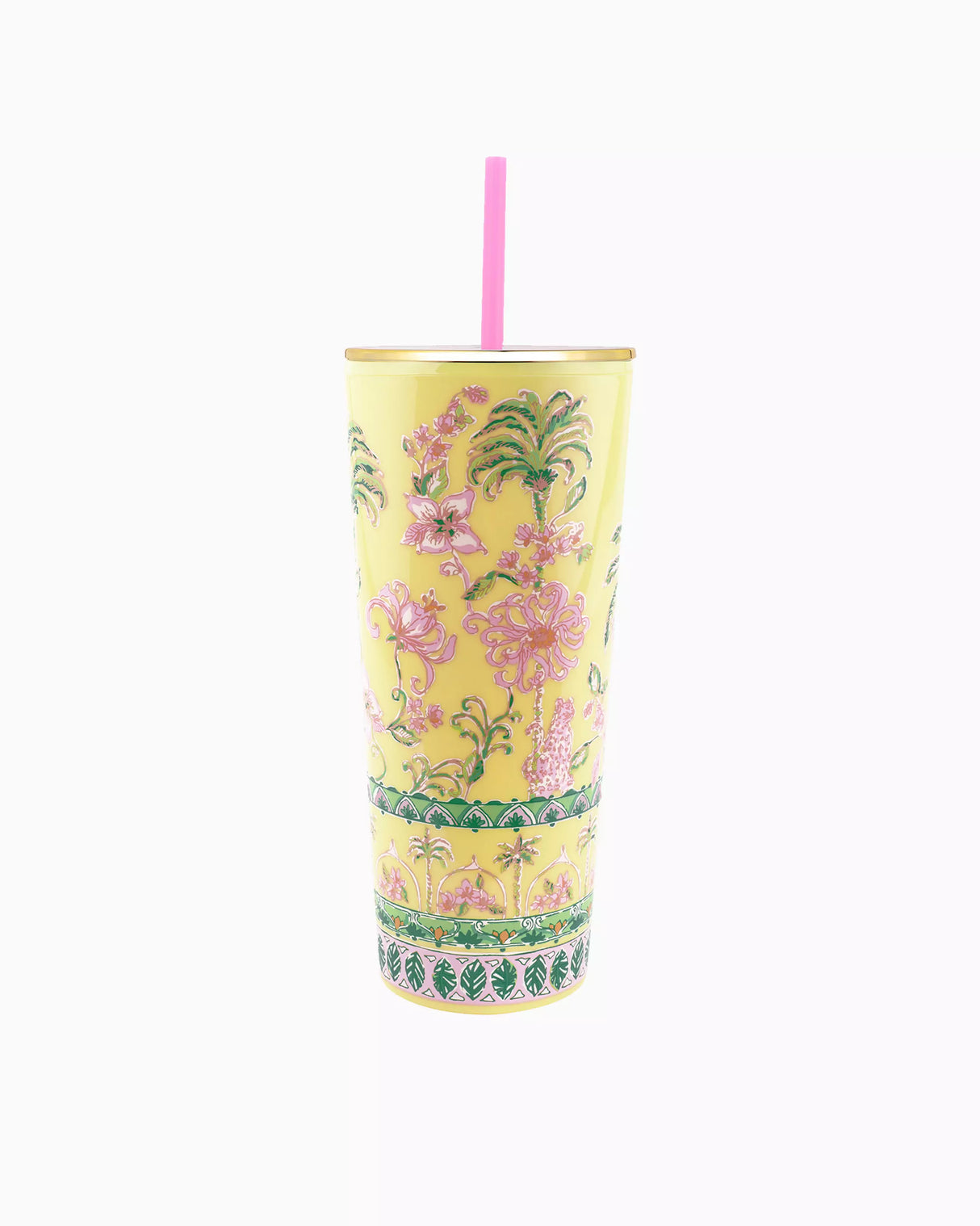 Tumbler with Straw- Lilly Pulitzer