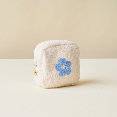 Square Flower Teddy Pouch