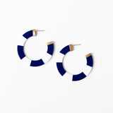 Melody Earrings | Blue & White